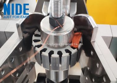 Dış statör bobin sarma makinesi çift istasyonlu fırçasız motor