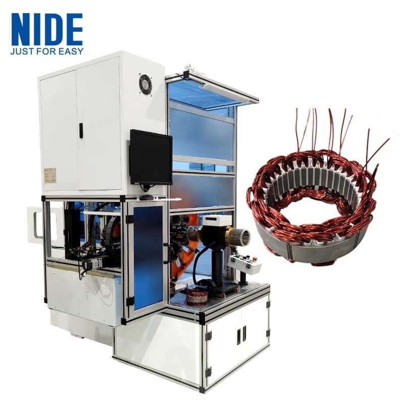 Jeneratör stator bobini sarma için elektrik jeneratörü motor stator sarma makinesi